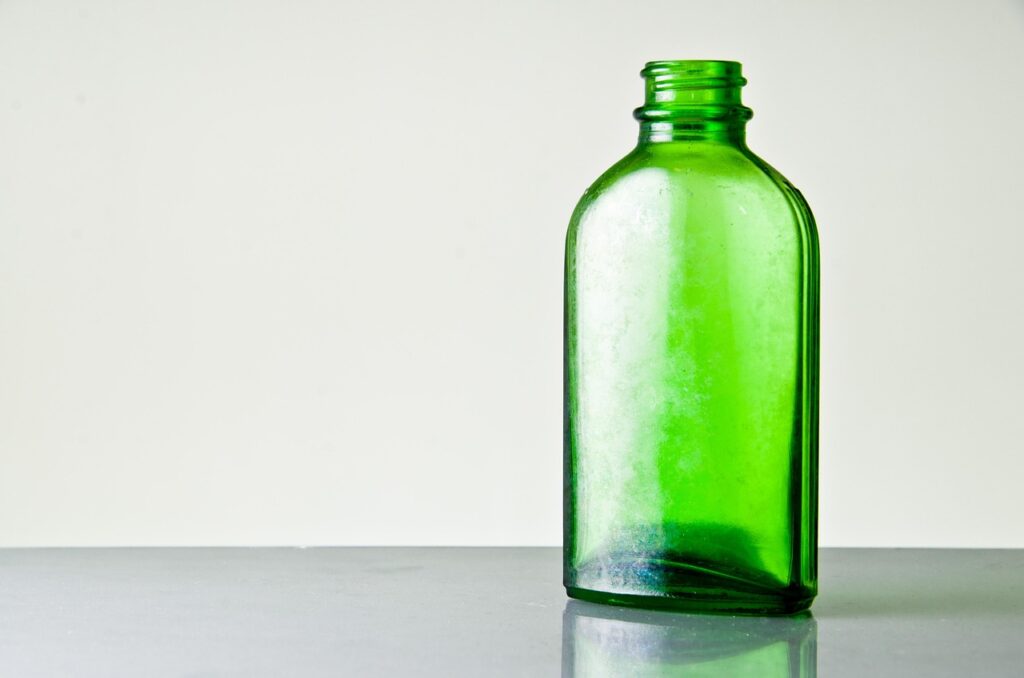 glass, bottle, green empty, vintage, transparent, bottle, bottle, bottle, bottle, bottle